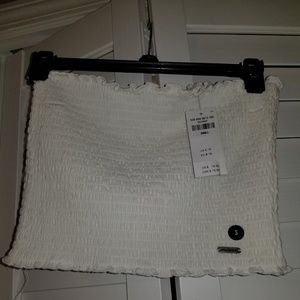 smocked tube top hollister